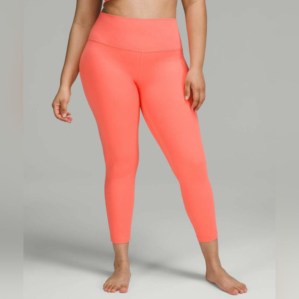 Lululemon Align High-Rise Pant 25"Raspberry Cream Sz 10
